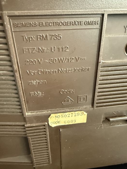 Ретро радиокасетофон Siemens Club 735