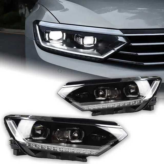 LED фарове за Volkswagen Passat B8 2015–2020г динамични мигачи