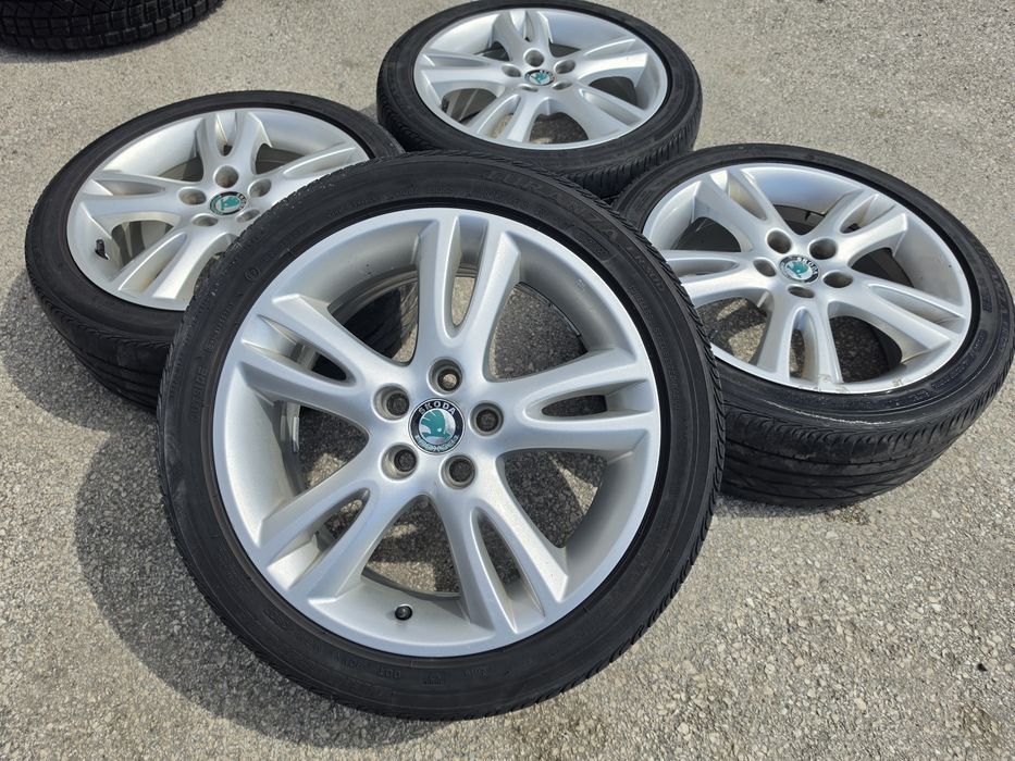 5х100/16 с гуми Шкода Ауди Сеат Субару 5x100/16 Skoda Fabia Octavia VW Audi