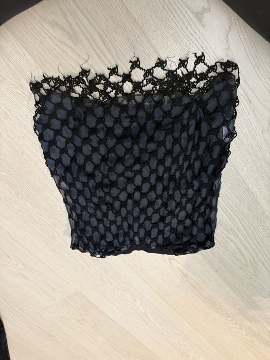 Crop Top Transparent Off White