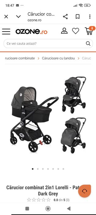 Cărucior 2 in 1 Patrizia Lorelli