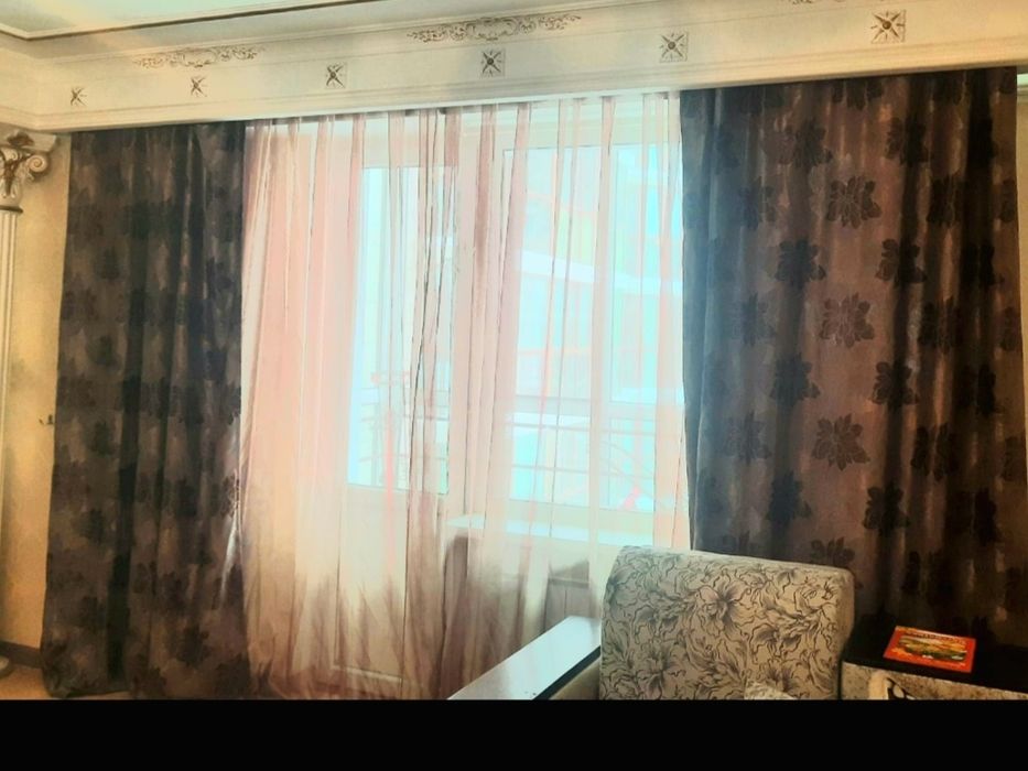 Tюль капроновая коричневая