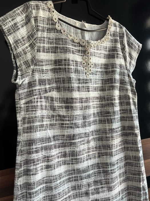 Дамска ленена  рокля