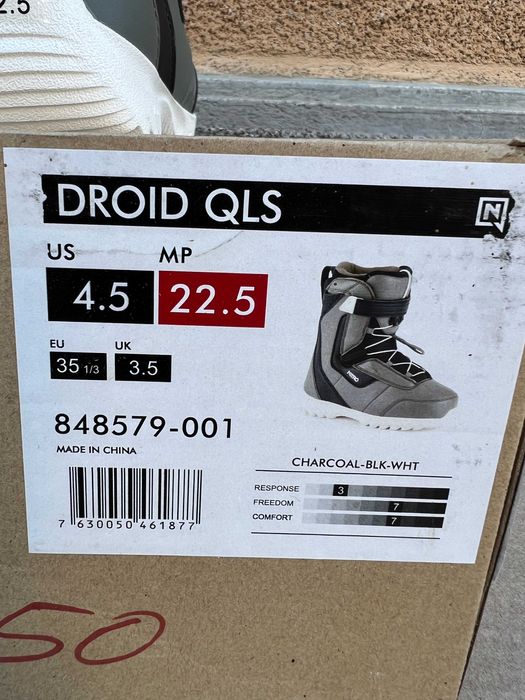 boots copii noi nitro droid qls 22,5 mondo 35 1/3 europa