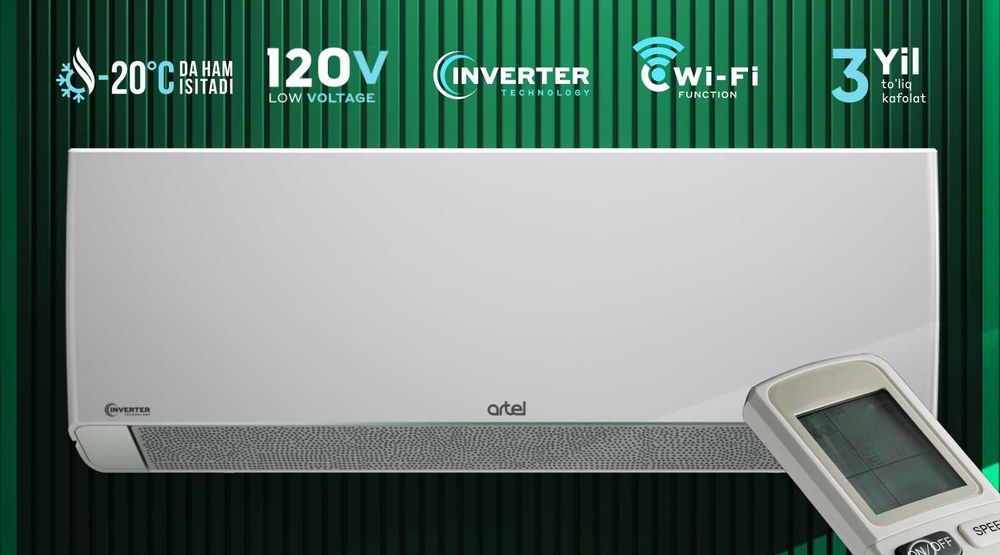 Kondisioner Artel! Shahrisabz 12 Inverter! Арзон! Кондиционер Артель!
