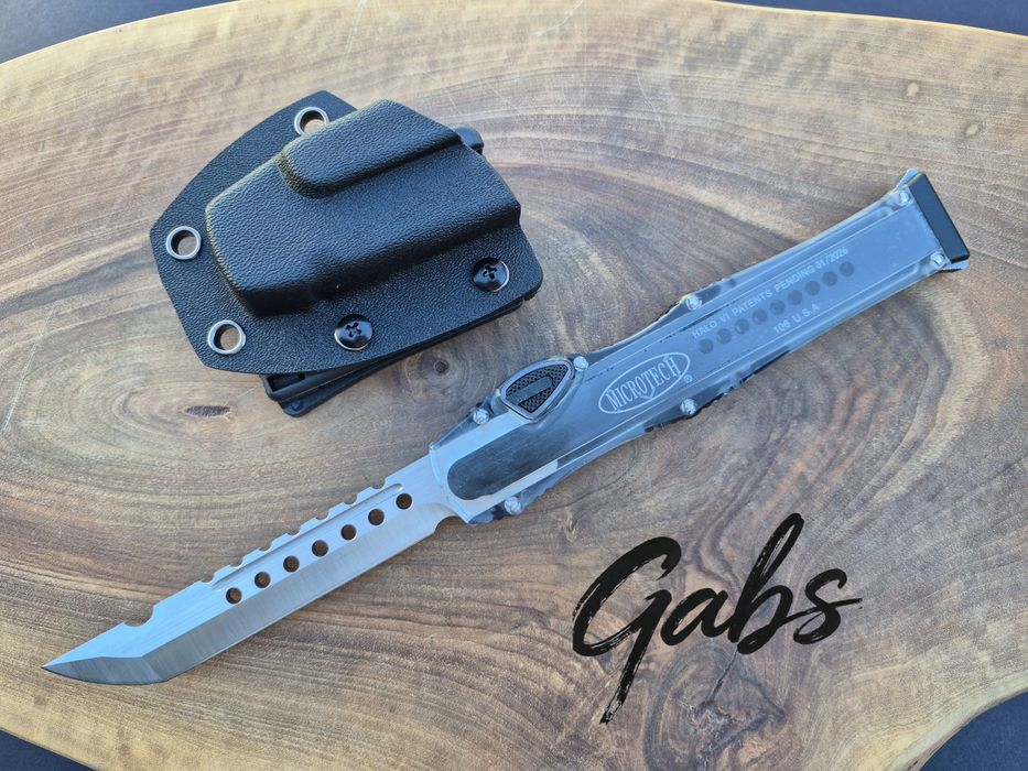 Автоматичен нож Microtech Halo6  2026,прозрачен корпус