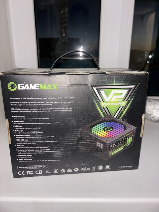 блока питания GameMax серии VP RGB