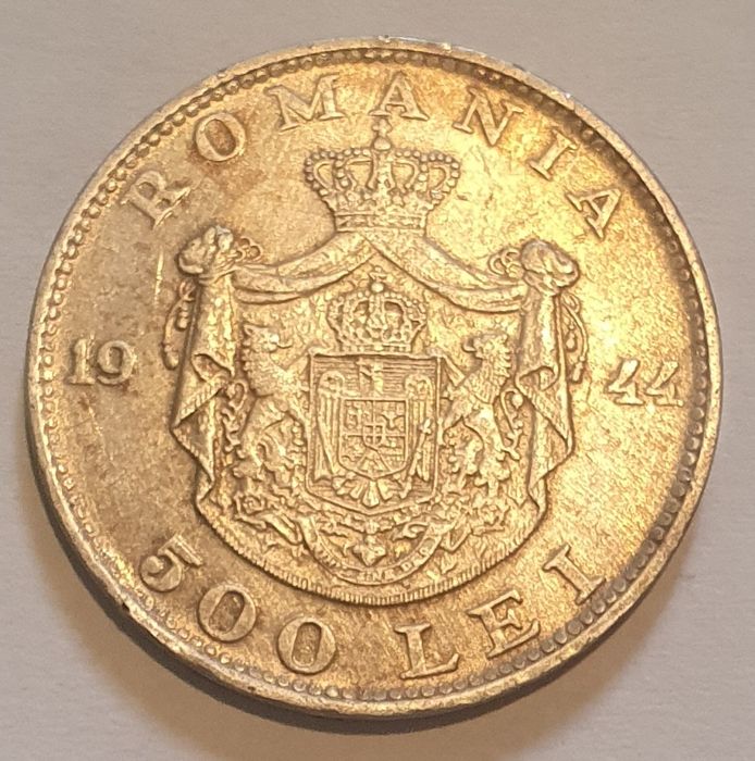 Monezi : 500lei/an1944 argint ; 100lei/an1944