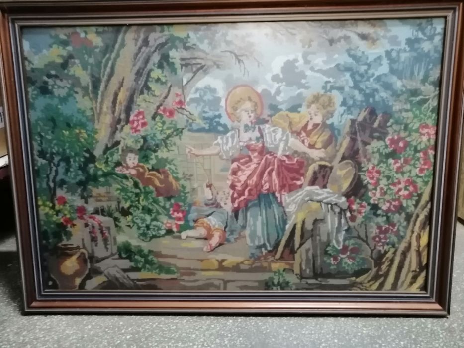 Goblen cusut manual hand made vechi