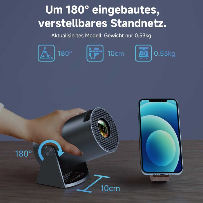 Videoproiector cu Android 11.0, Netflix,Prime,Youtube...4K,10000Lum.