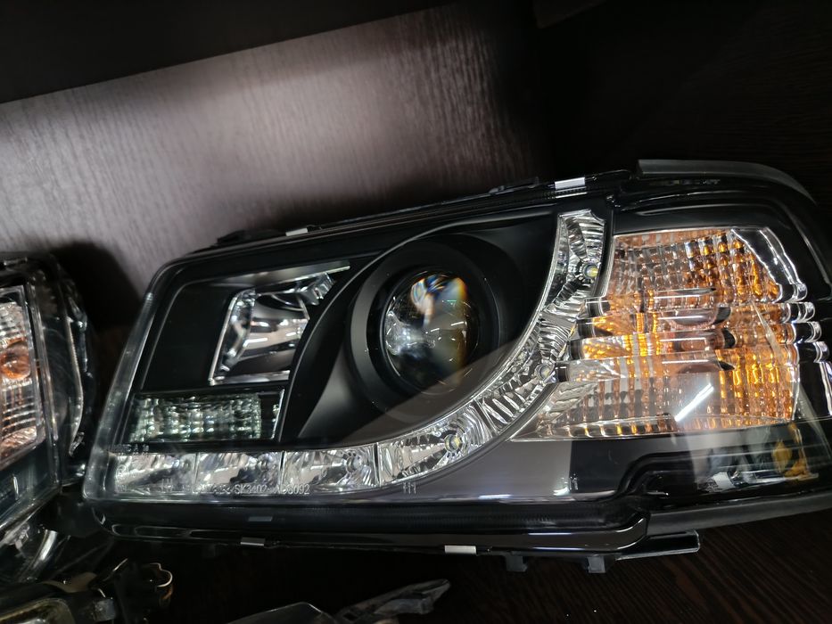 Тюнинг фары Audi 80 B4 2 вида Моноблоки
