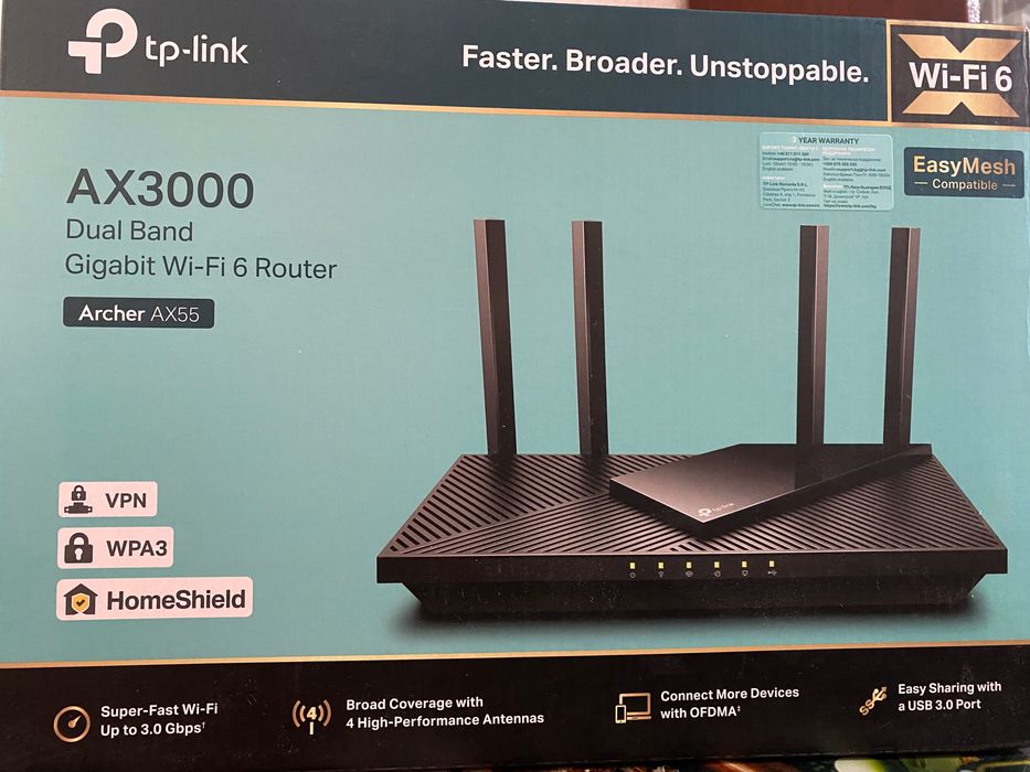 Рутер AX 3000 Archer AX55