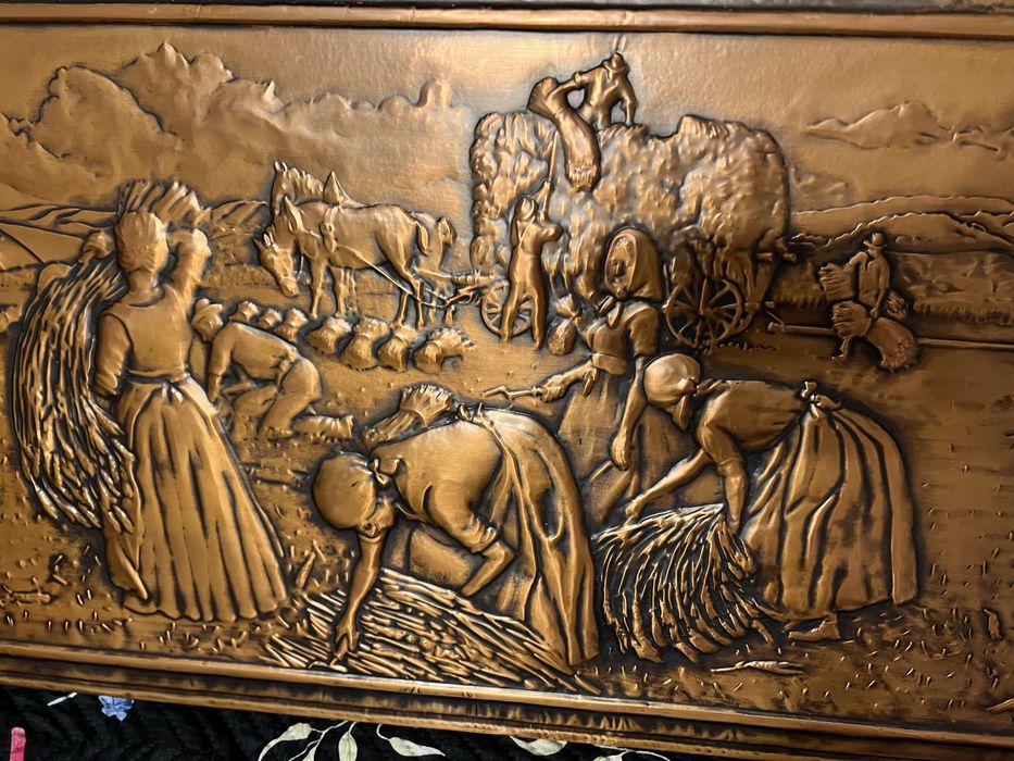 Tablou vintage foita de cupru Hartmann-Relief