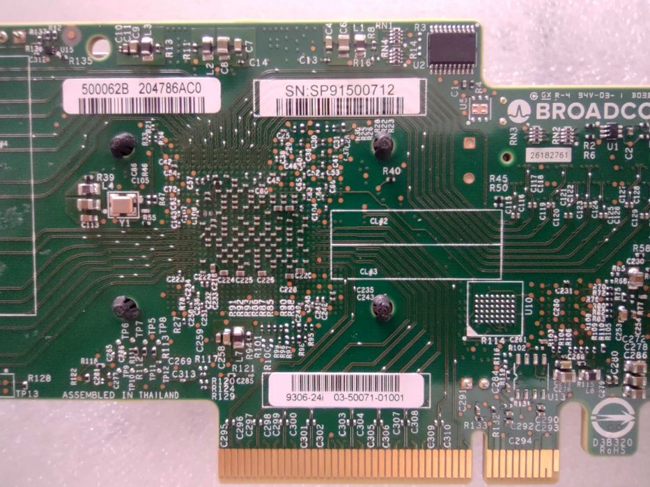 Контролер Broadcom SAS9306-24i HBA SAS/SATA 24порта JBOD IT-mode