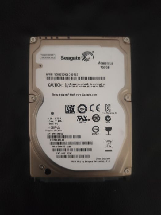 Жёсткий диск Seagate 750 GB 2.5" SATA III