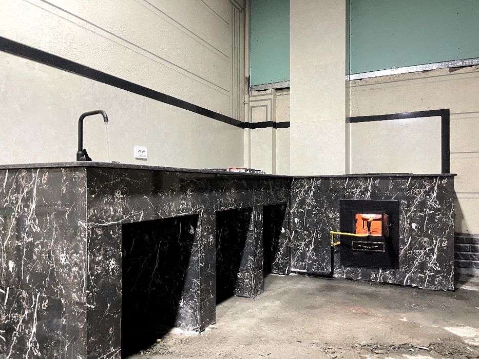 СТРОИМ. Летнию кухню. Барбекю. Камин