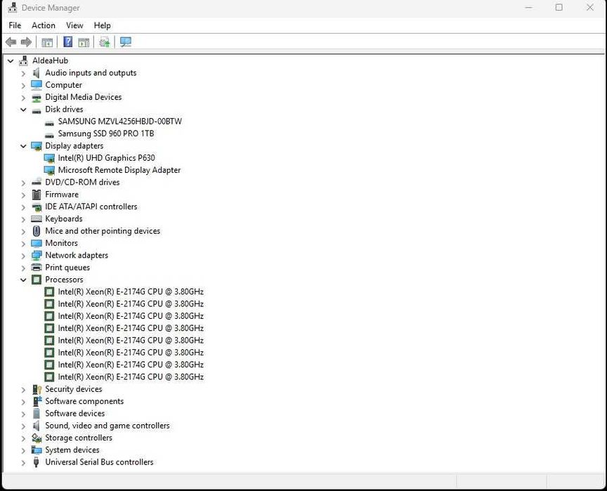 HP Z2 G4 Tower Xeon E 2174G 3.80GHz / 64GB DDR4 / 1TB + 256GB SSD