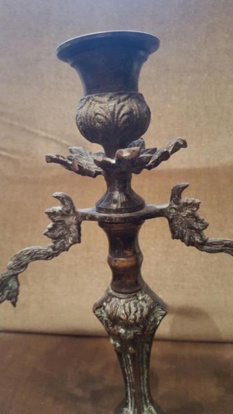 Бронзов свещник от WW2 - автентичен.