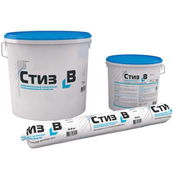 Однокомпонентный акрилатный пароизоляционный герметик Стиз Б