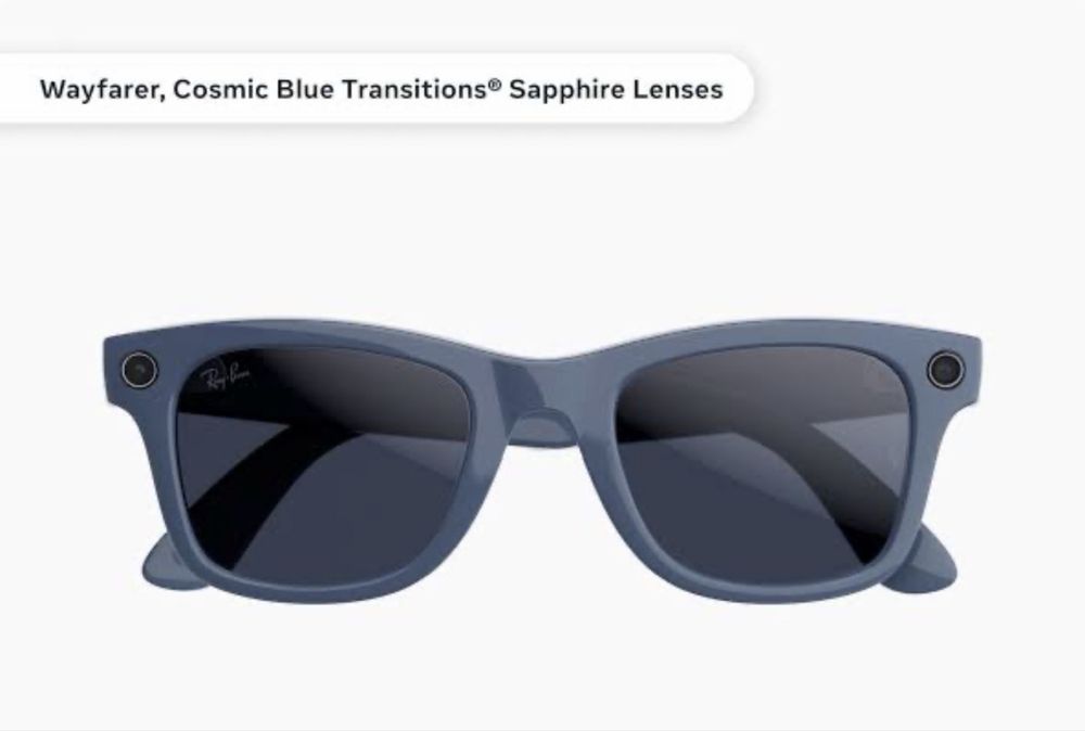 Ochelari Ray Ban Meta Gen 2 - wayfarer cosmic blue