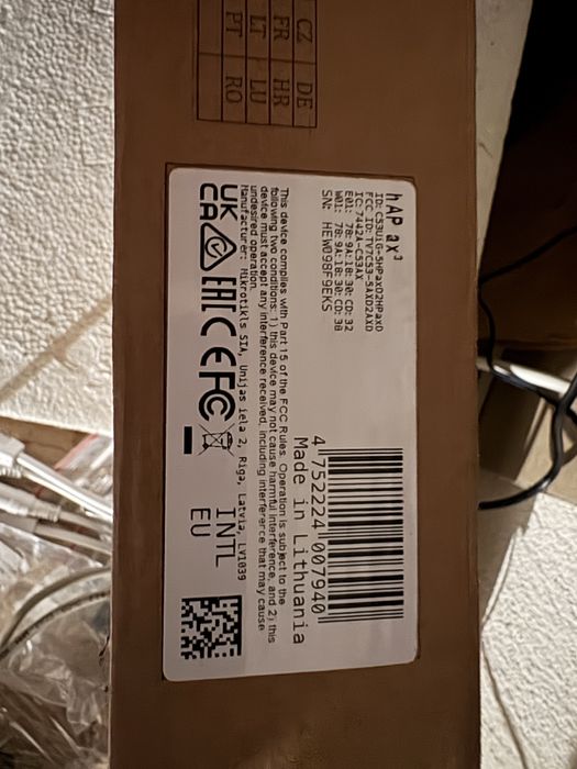 Рутер професионален MikroTik hAP ax³ wifi 6