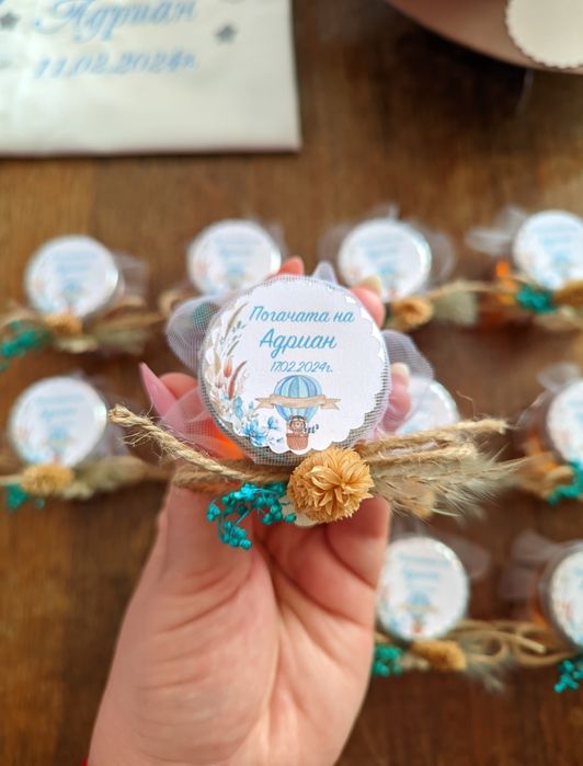 Бурканчета, буркан,подарък кръщене,сватба,рожден ден, погача