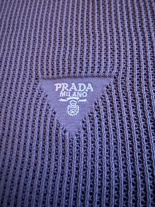 Prada-Чисто нова оригинална мъжка тениска/плетиво Л размер
