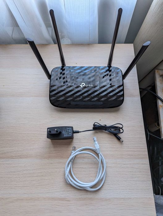 Wi-Fi рутер Tp-Link Archer C6 V2 | Гигабитов | 2.4GHz/5GHz | Като нов