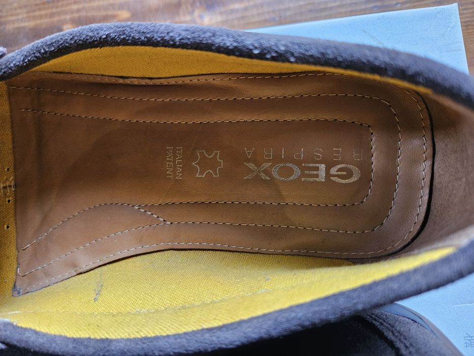 Mocasini Geox piele întoarsă