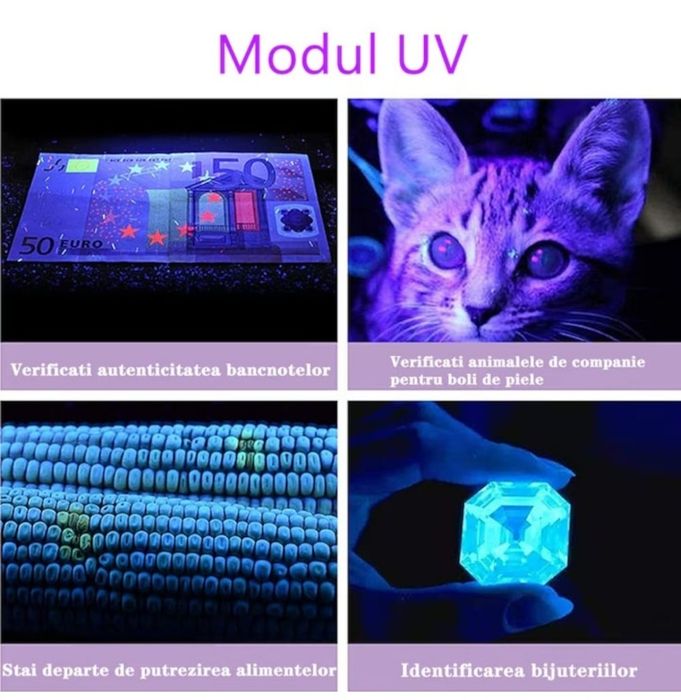 Jucarie Interactivă  Pisici si Caini, Laser Pointer Reîncărcabil USB