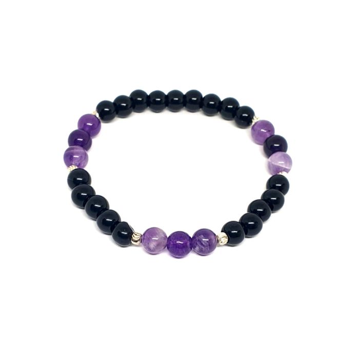 Set 2 bratari ametist si onix