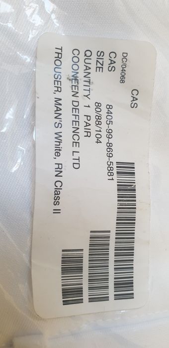 Pantaloni alb marinar