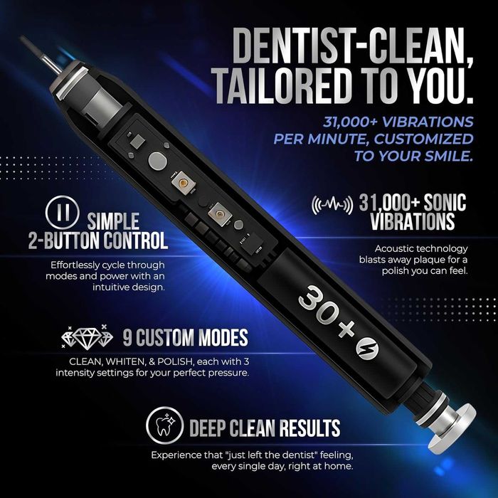 Електрическа четка за зъби, за избелване на зъби, 3 режима, калъф