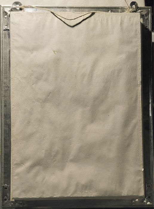 Белорусская картина из соломки середины прошлого века.