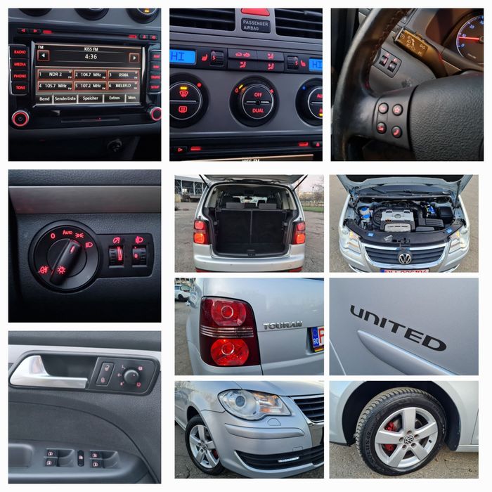 VW Touran UNITED ~ 7 Locuri ~ 1.4 Benzină TSI - 140 CP ~ Imp Germania