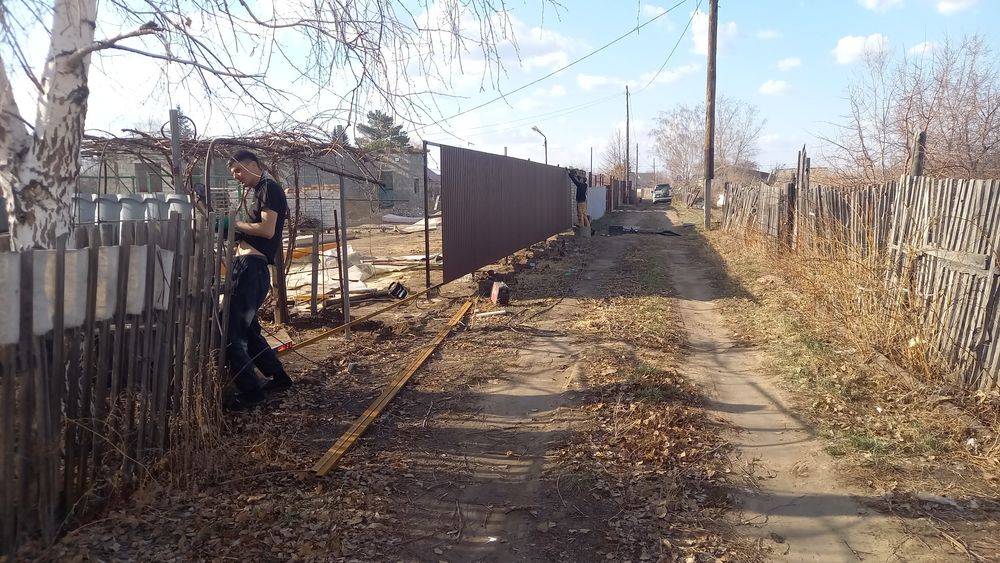 Заборы проф листа и сайдинга под ключ