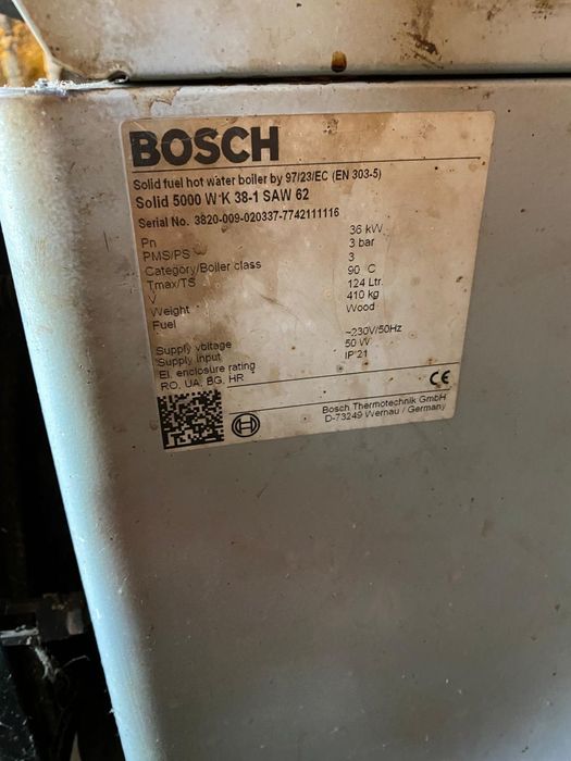 Cazan încălzire pe lemne Bosch 36kw