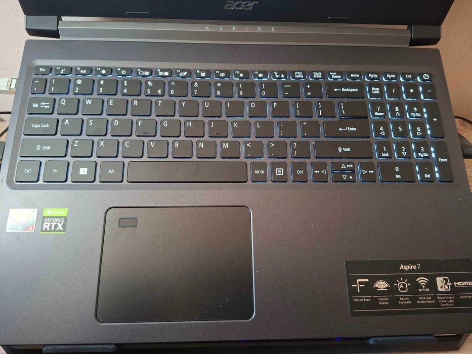 Acer Aspire 7 A715-43G | RTX 3050 4GB | Ryzen 5 5625U | SSD 500GB