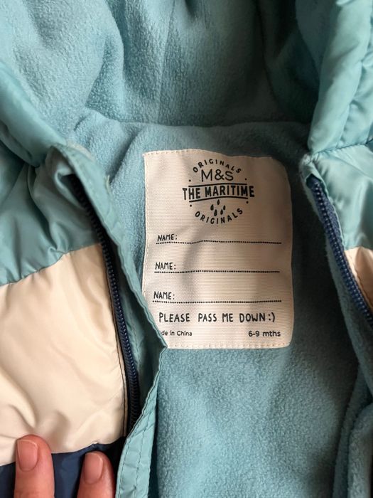Snowsuit/costum salopeta iarnă /overall 6-9 luni Mark and Spencer