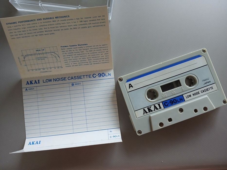 Casetă audio Akai LN 90, Nescrisă, stare foarte bună