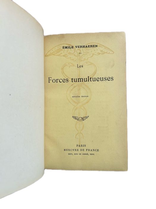 Carte Emile Verhaeren Les Visages de la Vie Ex-Libris Princesse Jean Callimachi