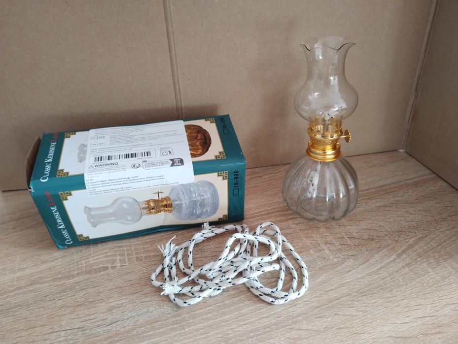 Lampă nouă din sticlă