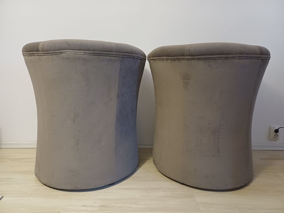 Fotoliu tapitat maro