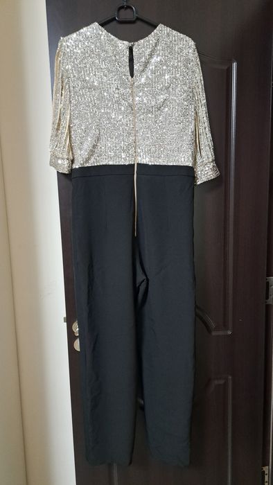 Salopeta cu paiete argintii/tinuta restaurant Craciun/Revelion