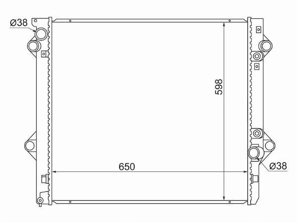 Радиатор  Toyota Land cruiser prado