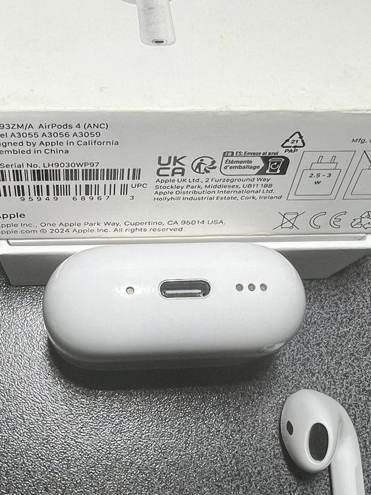 Vand- Airpods 4 , ANC , originale 100%. , cutia lor , factura emag