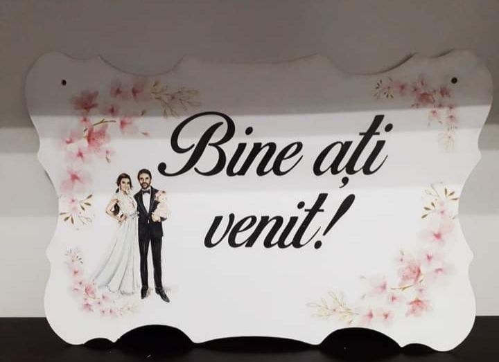 Plăcuță "Bine ați venit"