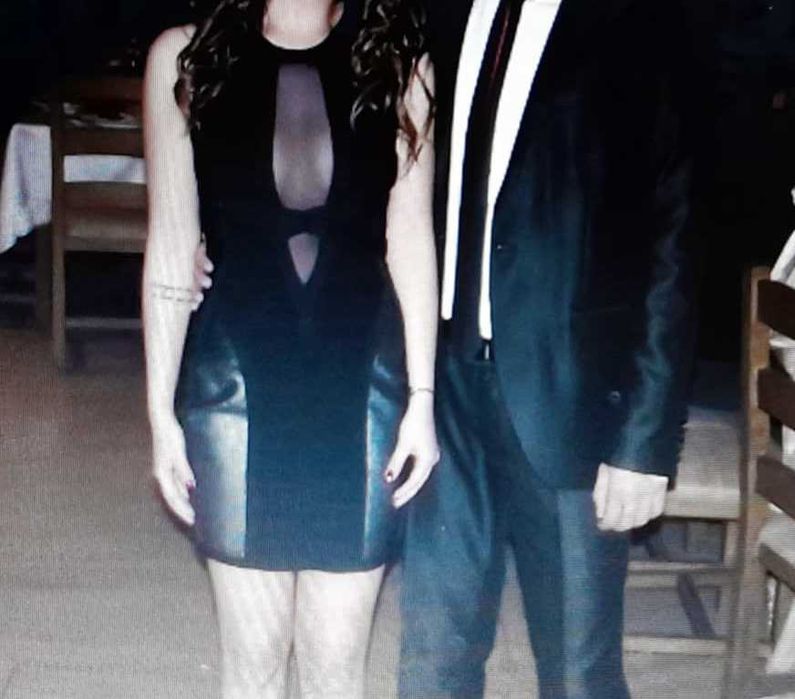 Къса черна рокля Herve Leger