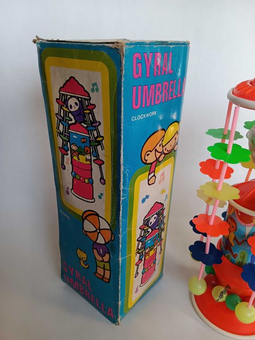 Gyral Umbrela Clockwork PS316, Jucarie veche de colectie Chinezeasca