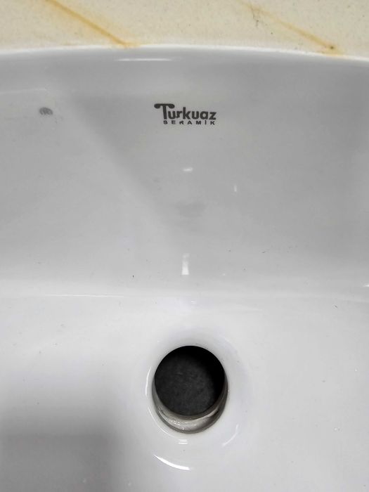 Lavoar incastrat rotund, montaj sub blat, chiuveta inox 2 cuve